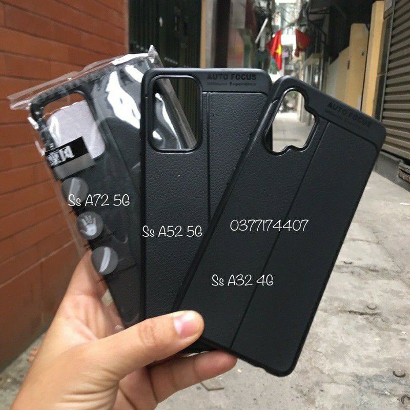 Ốp lưng dẻo vân da Samsung Galaxy A02S 2021, A32 4G, A52, A72, A02 Auto Focus chống sốc | BigBuy360 - bigbuy360.vn