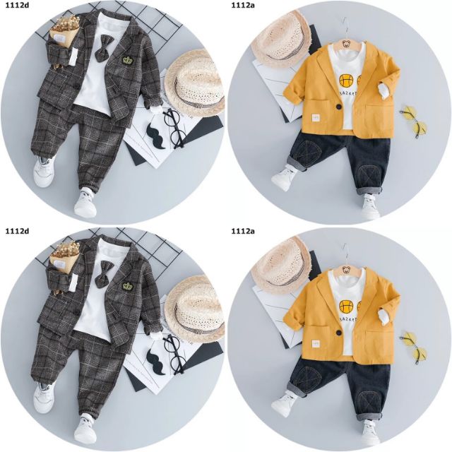 Set công tử diện têt 3 chi tiết