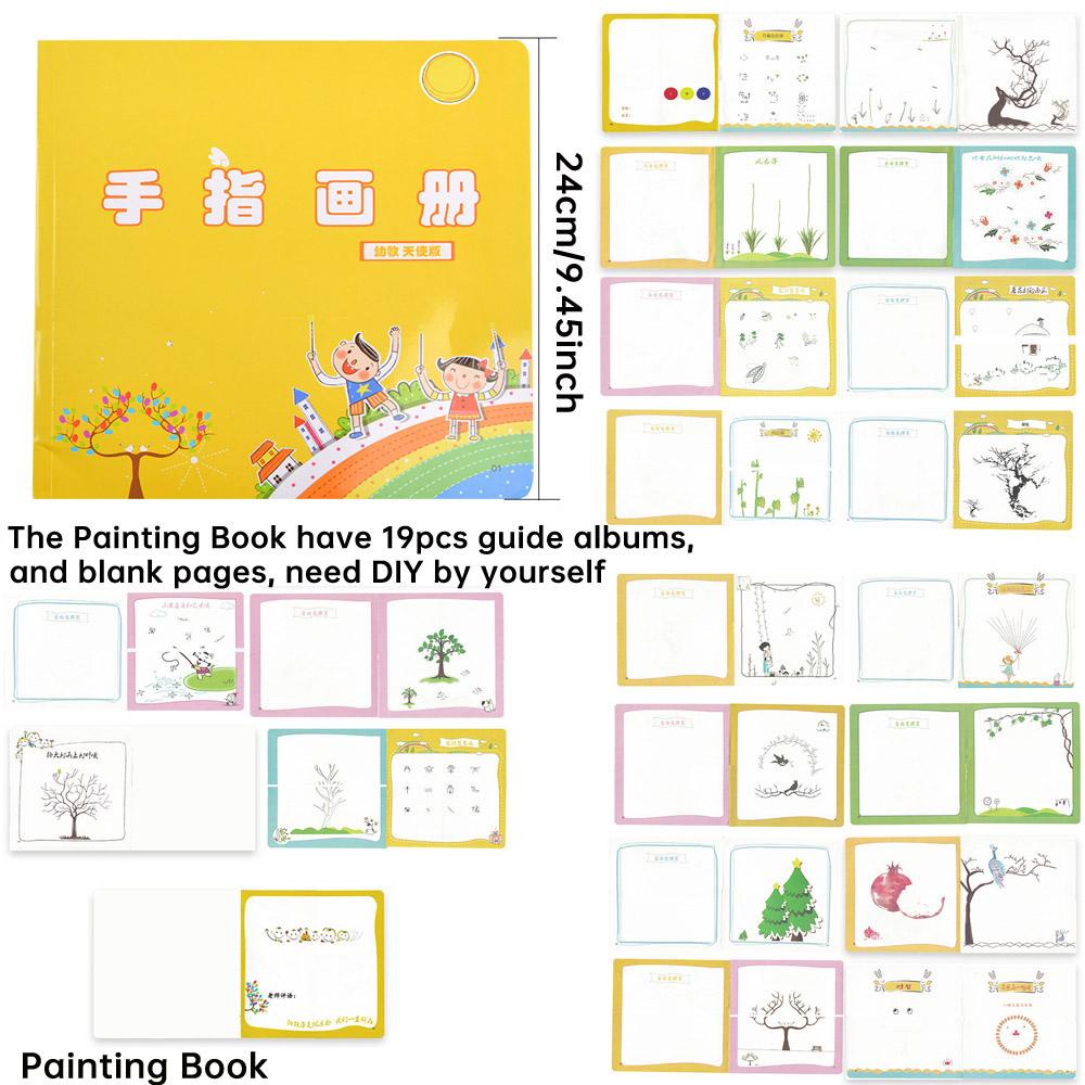 Bộ 24 Món Đồ Chơi Vẽ Tranh Bằng Ngón Tay Giáo Dục Sớm Cho Bé
