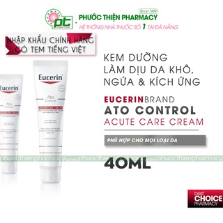 Kem Dưỡng Da Dị Ứng Viêm Da Cơ Địa Eucerin Ato Control Acute Cream 40ml