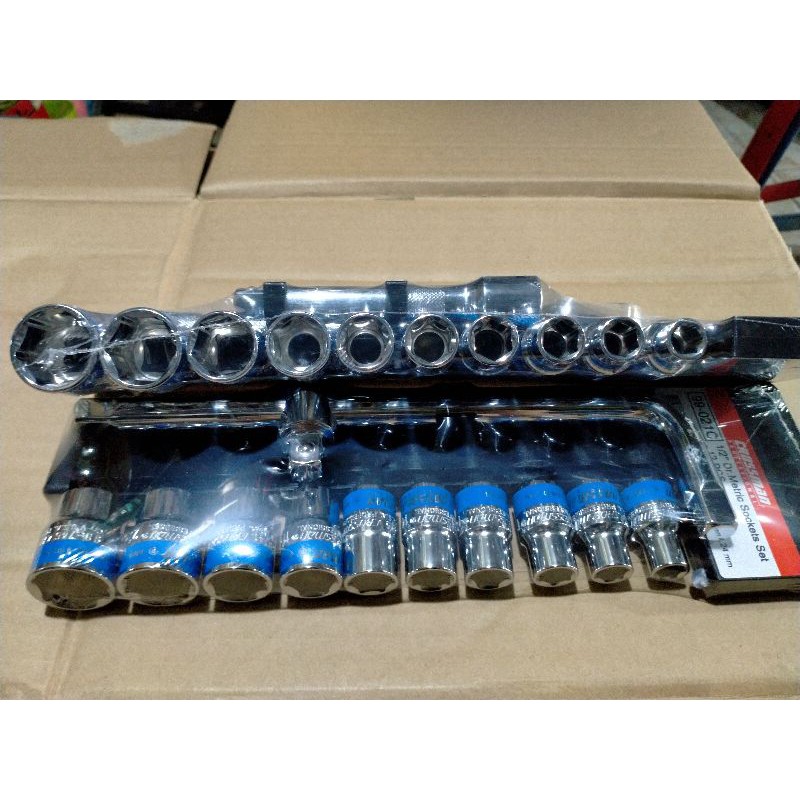Bộ Khẩu Sửa Chữa Xe Máy 12 chi tiết thép CR-V Crossman-U.S.A