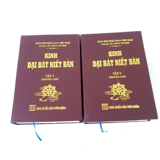 Sách - kinh đại bát niết bàn trọn bộ 2 quyển bìa da - ba la mật