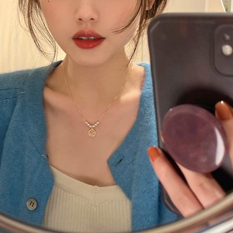 ✨✨Vòng cổ/ Vòng tay đính hạt ngọc trai mang đến may mắn phong cách cổ điển cho nữ