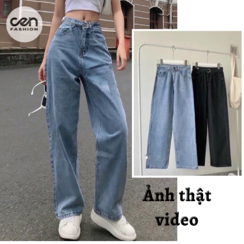 Quần ống SUÔNG khuy móc siêu hot (2màu) CEN FASHION