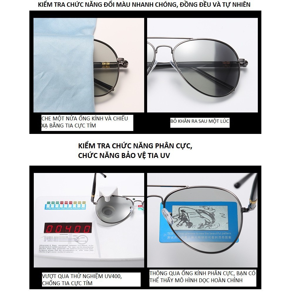 ❤️FREESHIP❤️Kính râm kính mát phân cực UV400 phong cách phi công dành nam nữ đeo khi lái xe ngoài trời | BigBuy360 - bigbuy360.vn