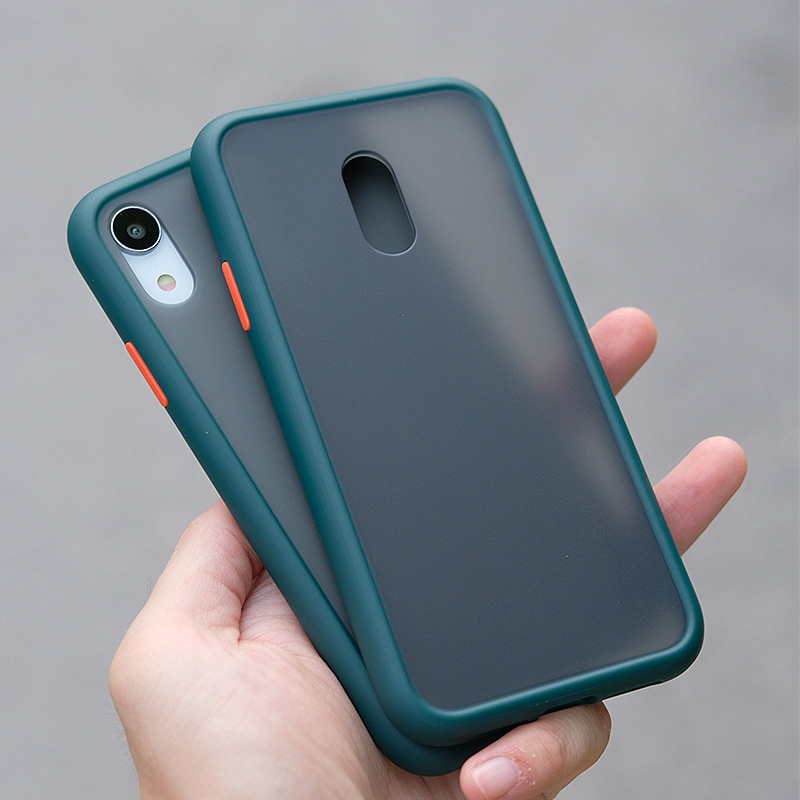 Ốp điện thoại nhám chống sốc/va đập/dấu vân tay màu sắc hợp thời trang cho OnePlus 6 6T 7 7T