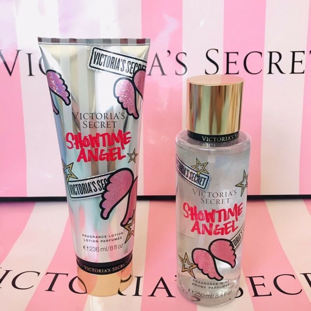 ::..✨Xịt + Dưỡng Body Mist Victoria’s Secret Showtime Angel✨::..