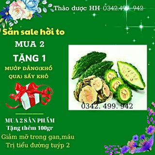 (TRỢ GIÁ) 1KG TRÀ KHỔ QUA SẤY KHÔ TRỊ DỨT ĐIỂM GAN NHIỄM MỠ, MỠ MÁU CAO, GOUT,...