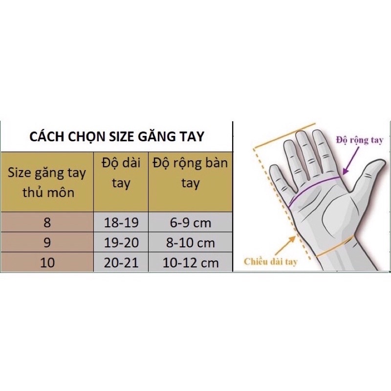 GĂNG TAY THỦ MÔN , hàng cao cấp ( găng tay thủ môn loại không có xương