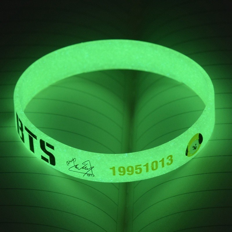 Vòng đeo tay silicon kiểu dáng thời trang phong cách KPOP BTS Bangtan Boys