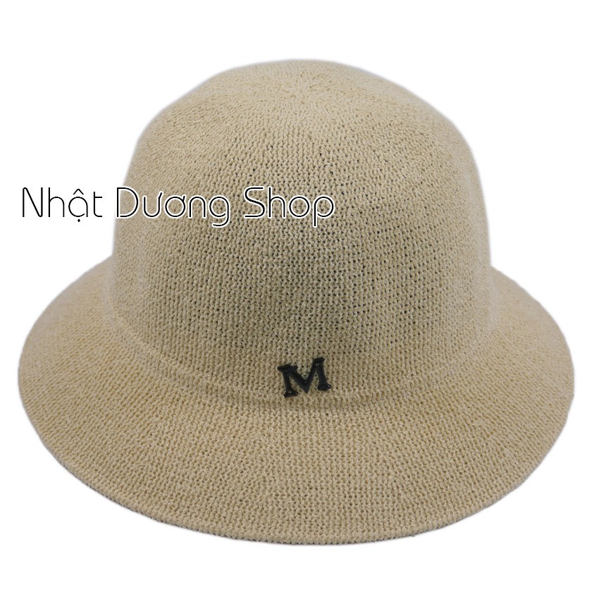 [ FREESHIP ] Nón cói rộng vành 6cm chữ M - Vòng đầu 56cm chất liệu cói bền đẹp thoáng mát thích hợp cho phụ nữ