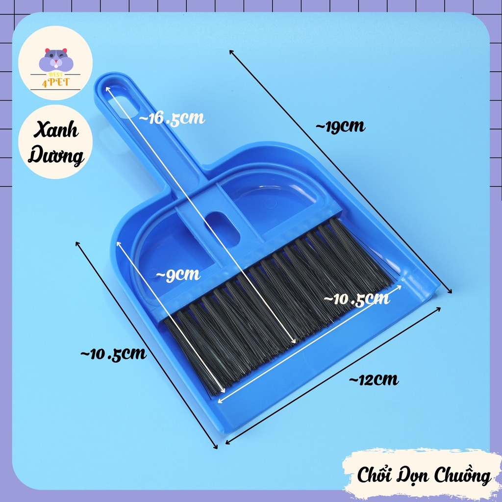 Bộ Chổi Vệ Sinh Lồng - Chuồng cho Thú Nhỏ