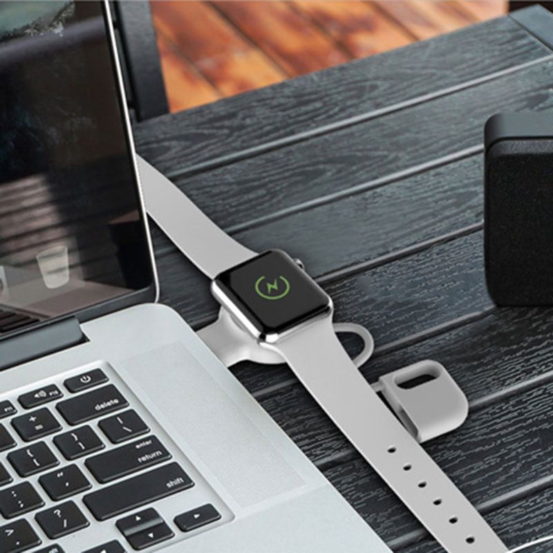 Đế Sạc ko dây Usb Mini Cho Đồng Hồ Thông Minh Iwatch táo Watch Series 1 2 3 4