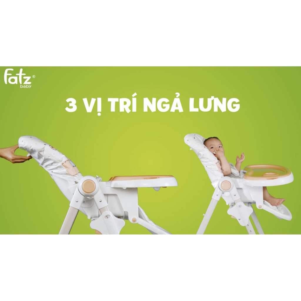 [Mã 267FMCGSALE giảm 8% đơn 500K] GHẾ CAO ĂN DẶM CHO BÉ CHÍNH HÃNG FATZ BABY - FB7202B