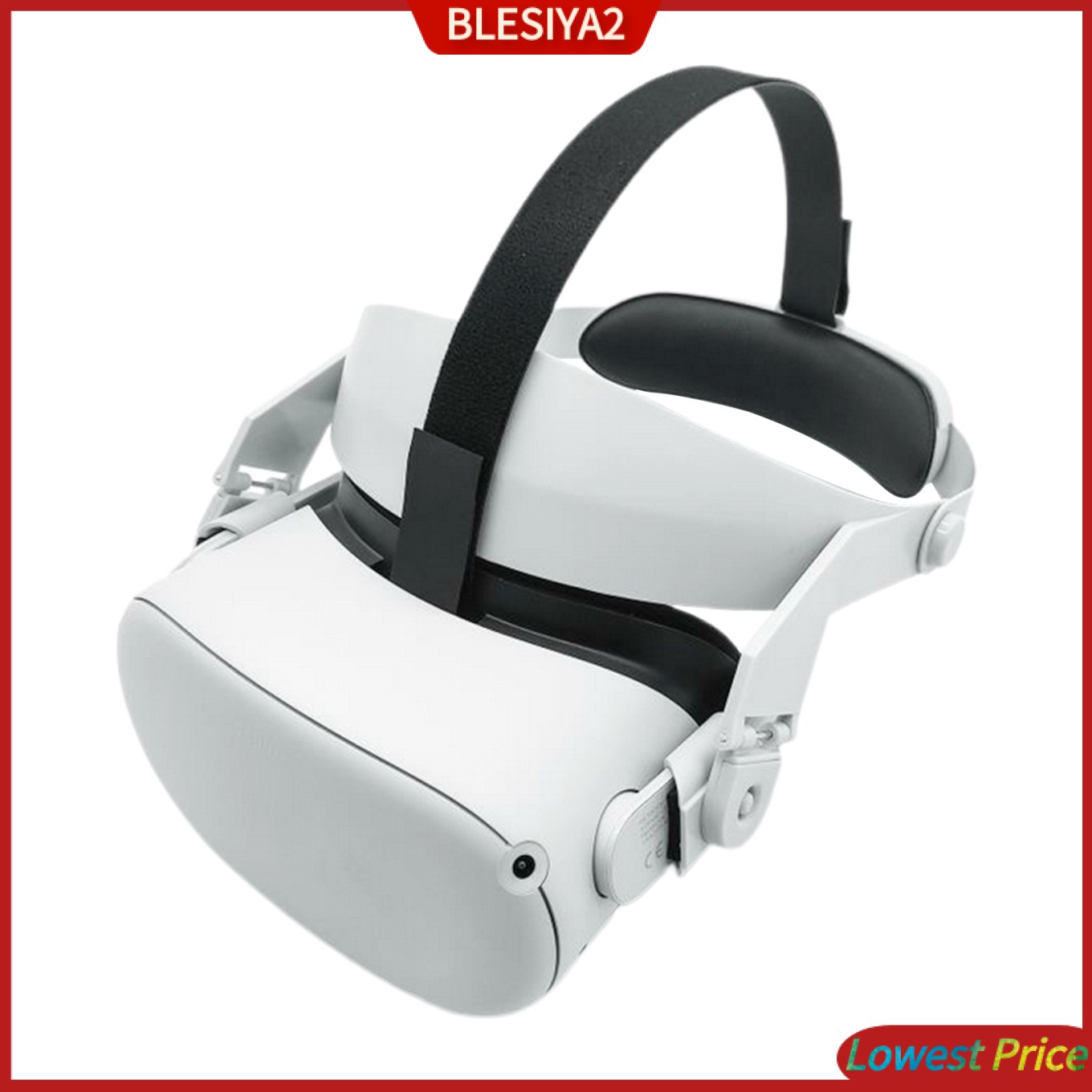 Adjustable VR Head Strap Headband for   Quest 2 White Accessories