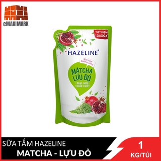 Sữa tắm Hazeline Lựu đỏ & Matcha Túi 1Kg