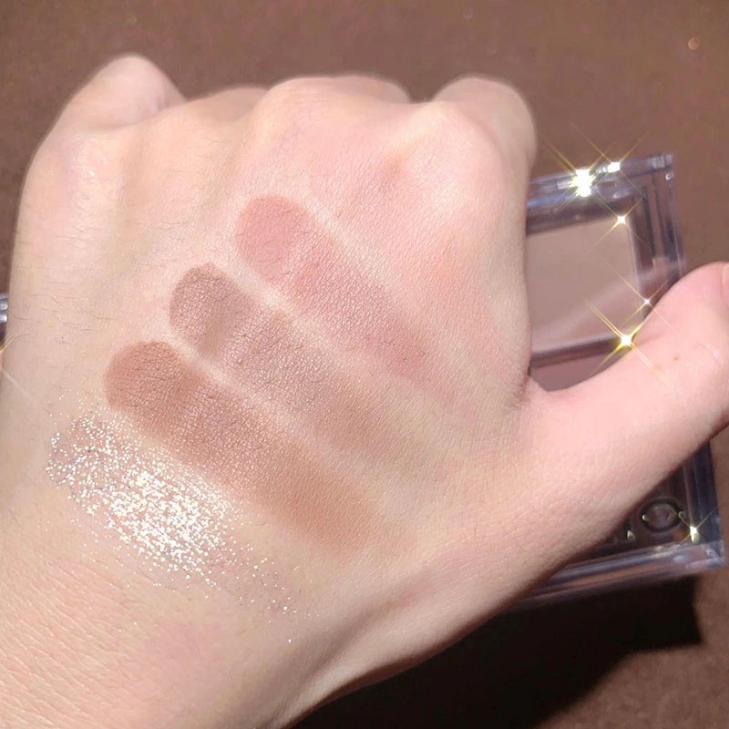 Bảng Phấn Mắt 10 Màu Lì / Nhũ Ngọc Trai Tự Nhiên Không Lem Hợp Thời Trang