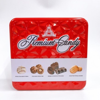 HỘP BÁNH KẸO CAO CẤP PREMIUM CANDY BELGIUM HỘP THIẾC 350G