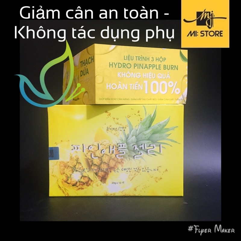 Thạch dừa giảm cân Hidro Pinapple burn matxicorp