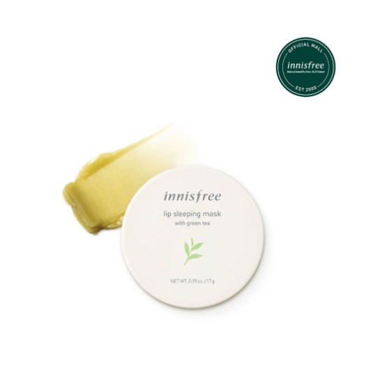 Mặt nạ ngủ dưỡng ẩm trà xanh cho môi [innisfree] Lip Sleeping Mask With Green Tea 17g