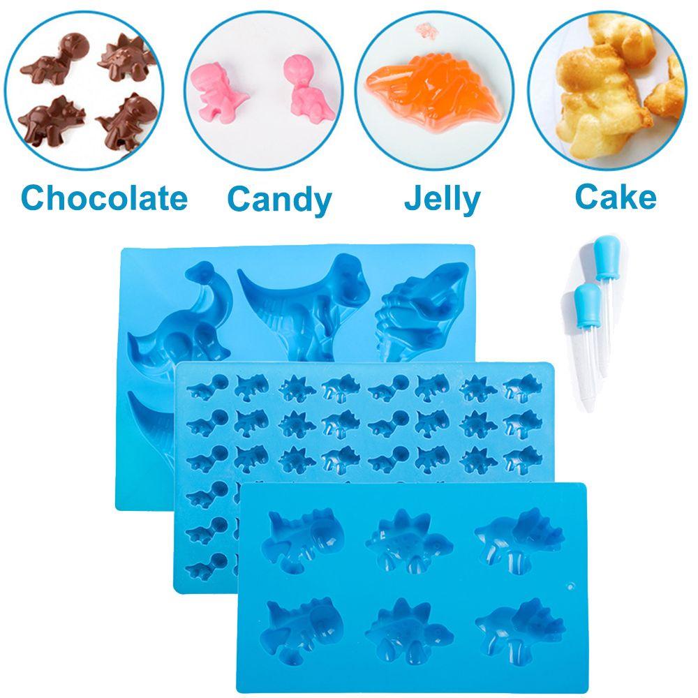 CONOPERY Khuôn Làm Bánh Chất Liệu Silicone Hình Khủng Long Dễ Thương