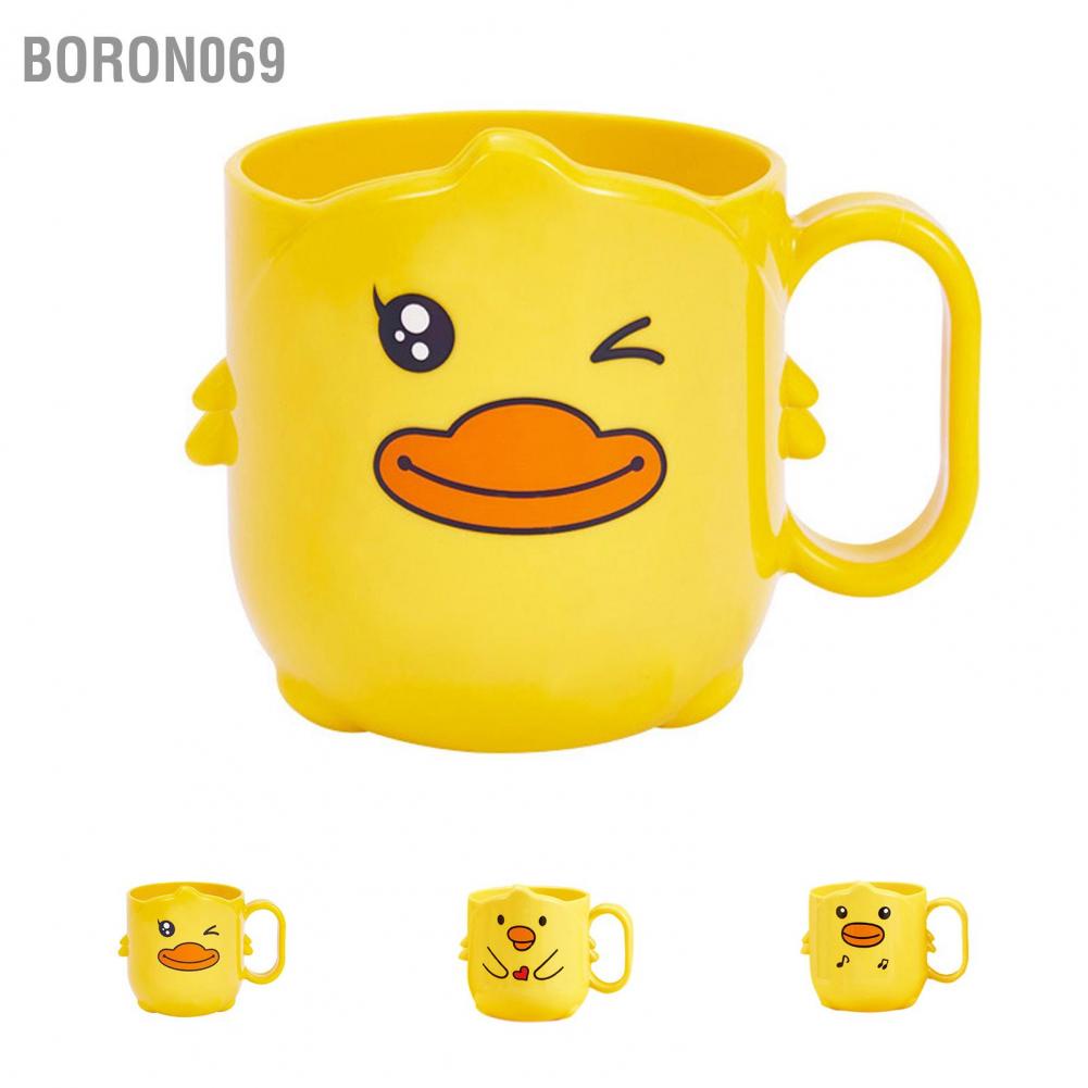 Cốc Bàn Chải Đánh Răng PP Dễ Thương Hình Chú Vịt Hoạt Trẻ Em Nước Cho Phòng Tắm Hộ Gia Đình Boron069