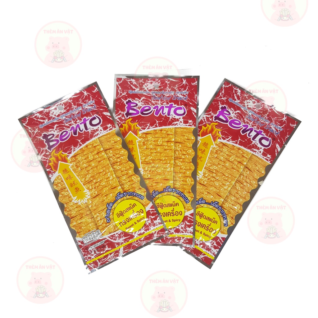 10 Gói Bento Thái Lan Cay Cay, Gói Xanh, Đỏ 6g