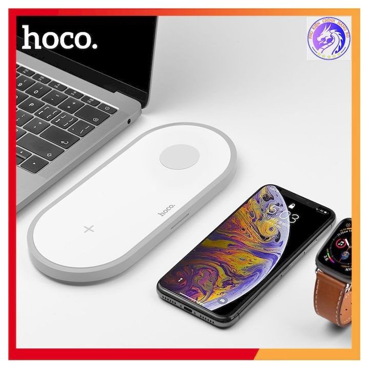 Bộ Sạc Không Dây smartphone Hoco CW20 Kiêm Sạc Apple Watch