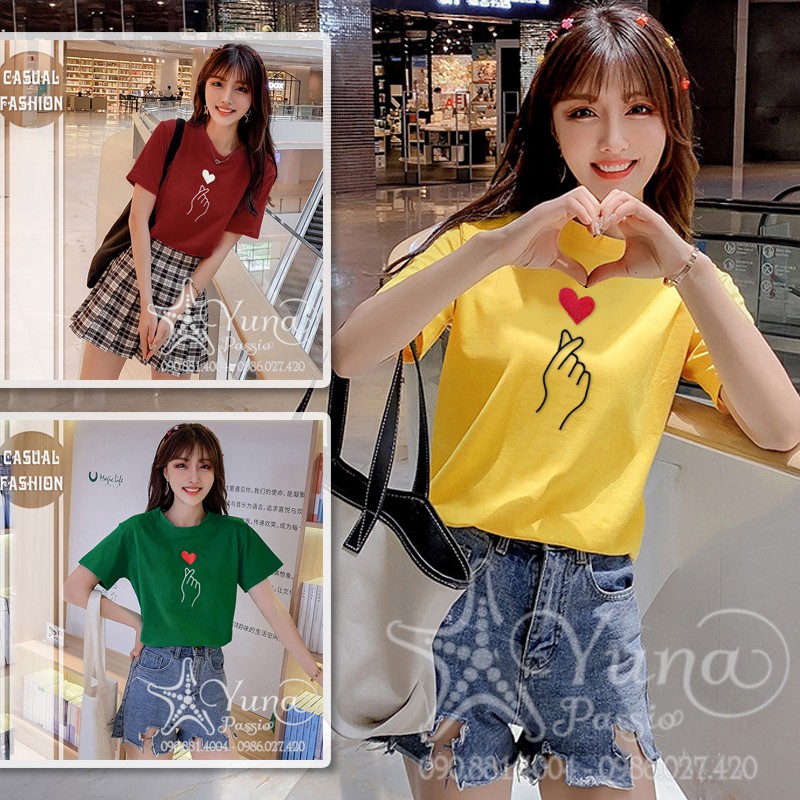 Áo Cotton Thái Nữ Thêu Thả Tim Cao Cấp - Fom To Dưới 65kg