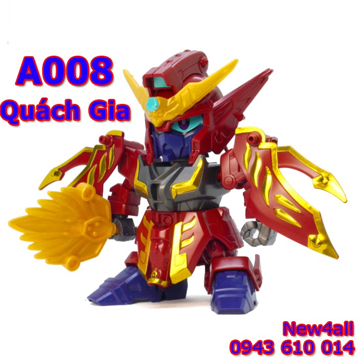 Đồ chơi lắp ráp mô hình nhựa SD/BB Gundam A008 Quách Gia (tướng Ngụy) - Gundam Tam Quốc New4all giá rẻ, khớp linh hoạt