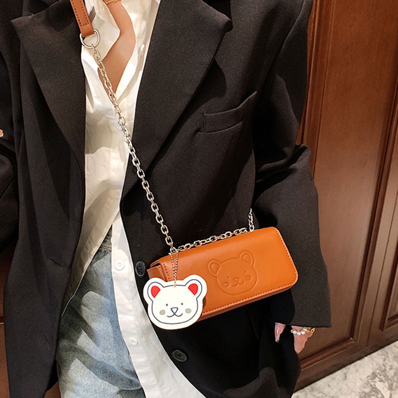 Túi Đeo Chéo Dây Xích Nhỏ Nhắn Phong Cách Cổ Điển Cho Nữ