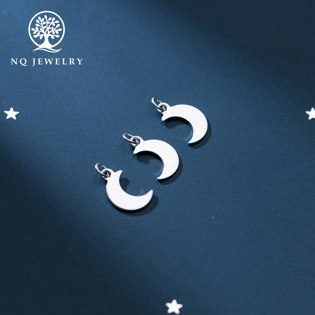 Charm bạc ông trăng treo - NQ Jewelry