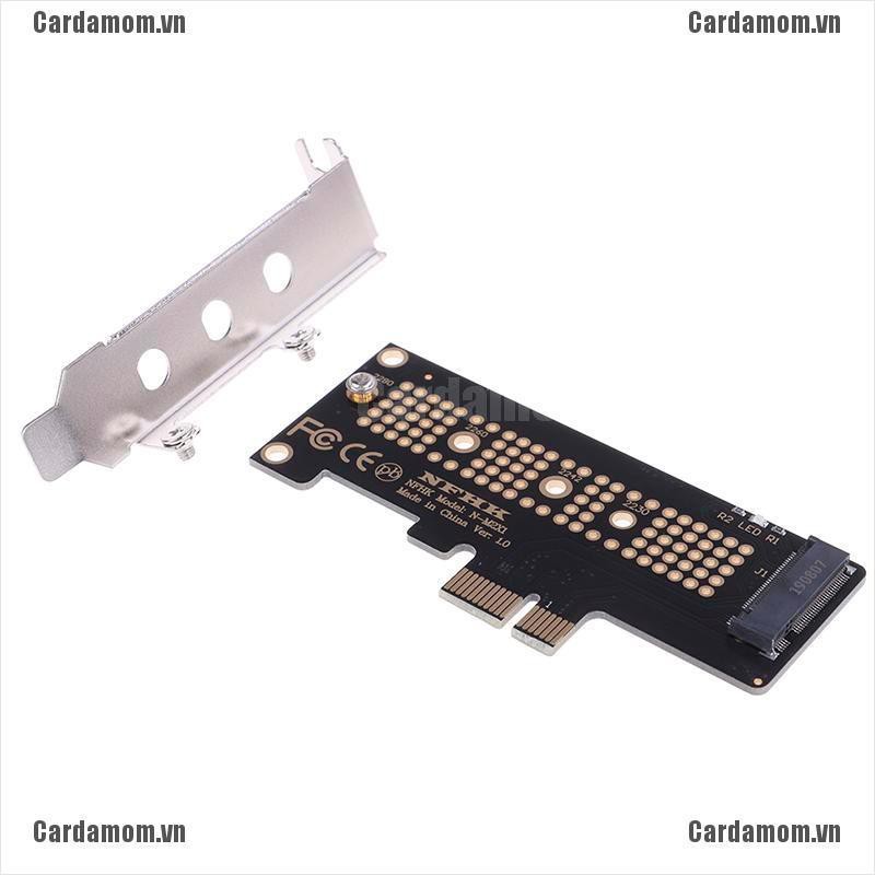 {carda} NVMe PCIe M.2 NGFF SSD to PCIe x1 adapter card PCIe x1 to M.2 card with bracket{LJ}
