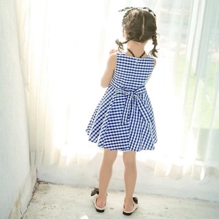 VÁY KẺ 2 DÂY BÉ GÁI