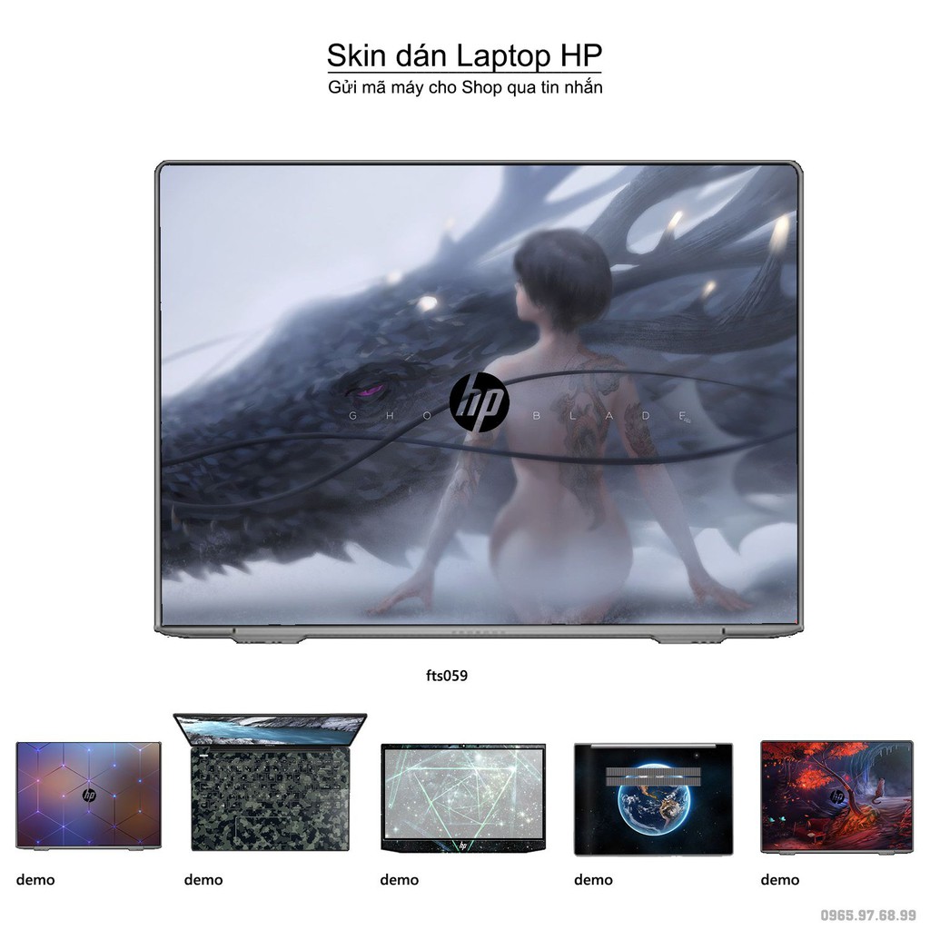 Skin dán Laptop HP in hình Fantasy _nhiều mẫu 6 (inbox mã máy cho Shop)