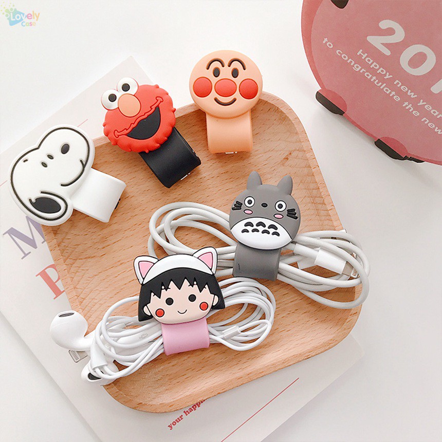 Phụ Kiện Bảo Vệ Dây Cáp Hình Hoạt Hình Dễ Thương Tiện Dụng