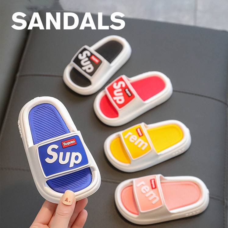 Dép Quai Ngang Đế Dày Thoáng Khí Thời Trang Cho Bé Trai Gái