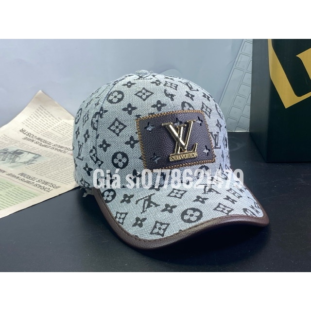 Nón kết hàn quốc  eo  ---__/\__--- vì viền da logo vờ lờ sành điệu phong cách thời trang nữ