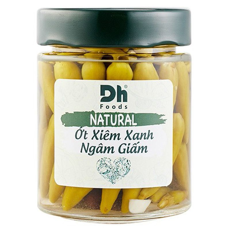 Ớt Xiêm Xanh Ngâm Giấm DH Foods Hũ 150G Chính Hãng