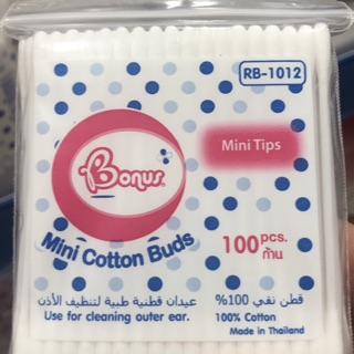 Tăm bông 150 que Mini Cotton Buds - Thái Lan