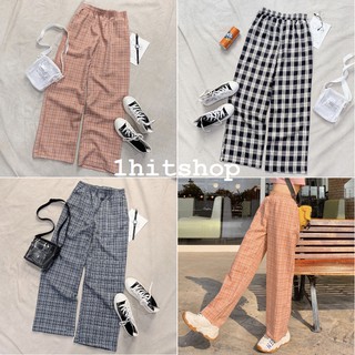 Quần Ống Rộng ❤️𝑭𝑹𝑬𝑬𝑺𝑯𝑰𝑷❤️ Giảm 5K khi nhập mã [ QUAN CARO] Quần Caro Unisex 12 Màu Cá Tính