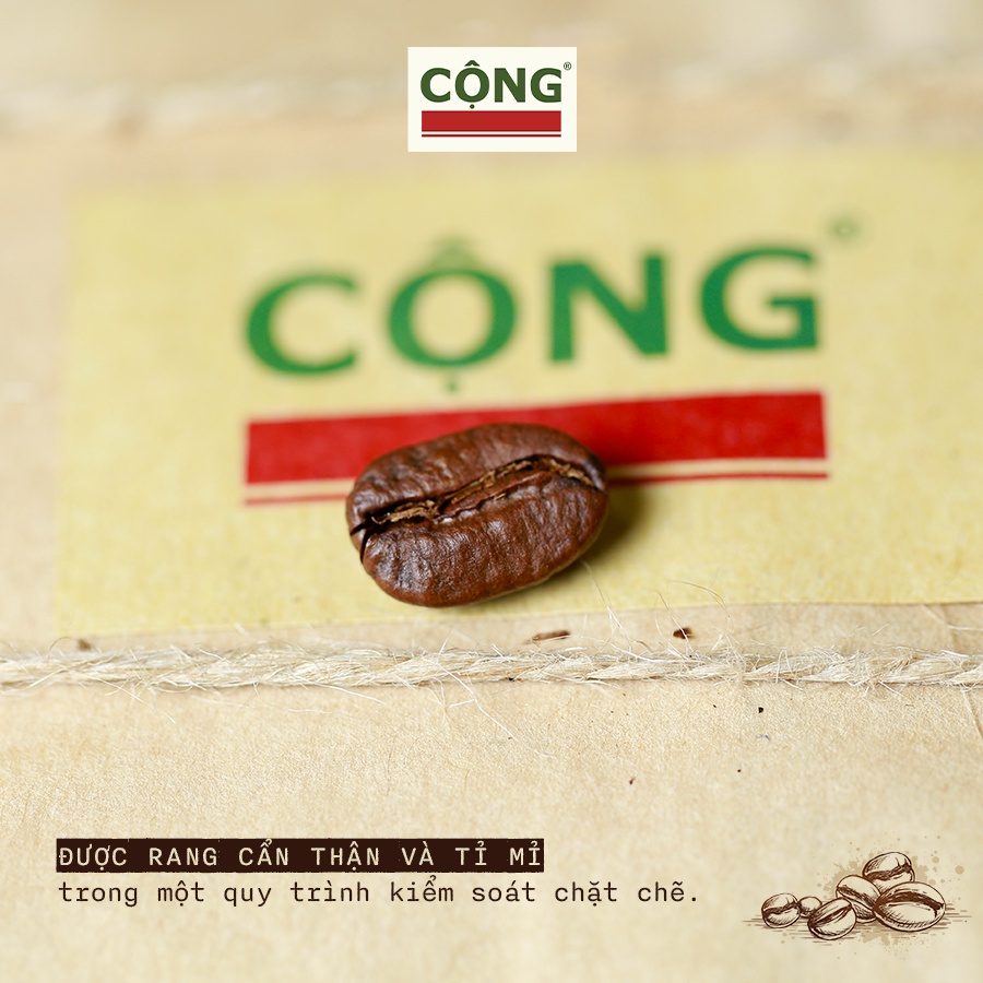 Cà phê bột rang xay 100% robusta hương vị đậm đà thơm ngon 500gr, 250gr Cộng Cà Phê