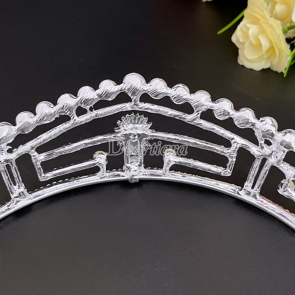 Vương Miện Đính Đá Zircon Siêu Lấp Lánh Mới Cho Cô Dâu