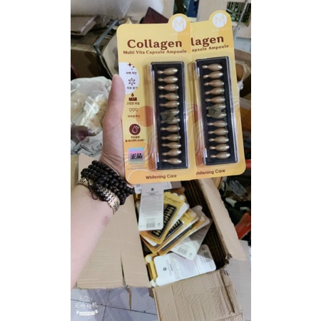 Viên nén collagen tươi HQ_vĩ 10 viên _dưỡng da căng bóng da