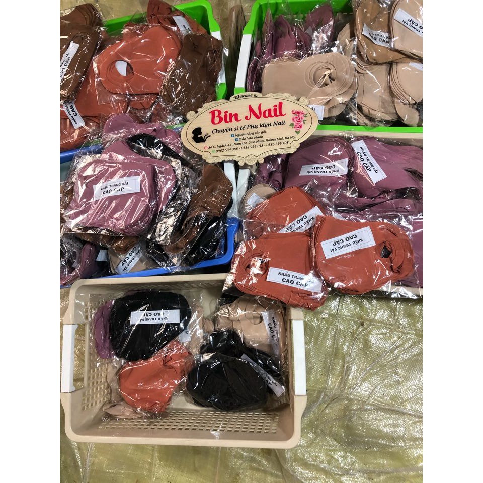 Khẩu trang vải 3D kháng khuẩn 40k/10c hàng Việt Nam chất lượng cao, có thể giặt và tái sử dụng nhiều lần | BigBuy360 - bigbuy360.vn