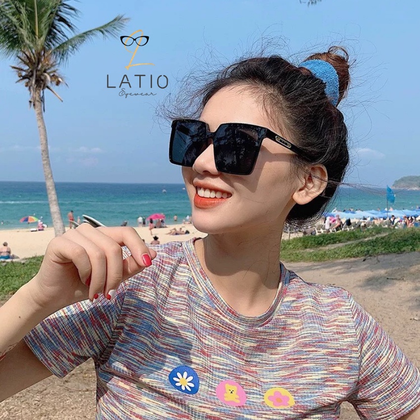 Kính mát nữ LATIO cao cấp kính mát thời trang với thiết kế màu sắc đặc biệt tạo điểm nhấn cực đẹp cho khuôn mặt - KM15