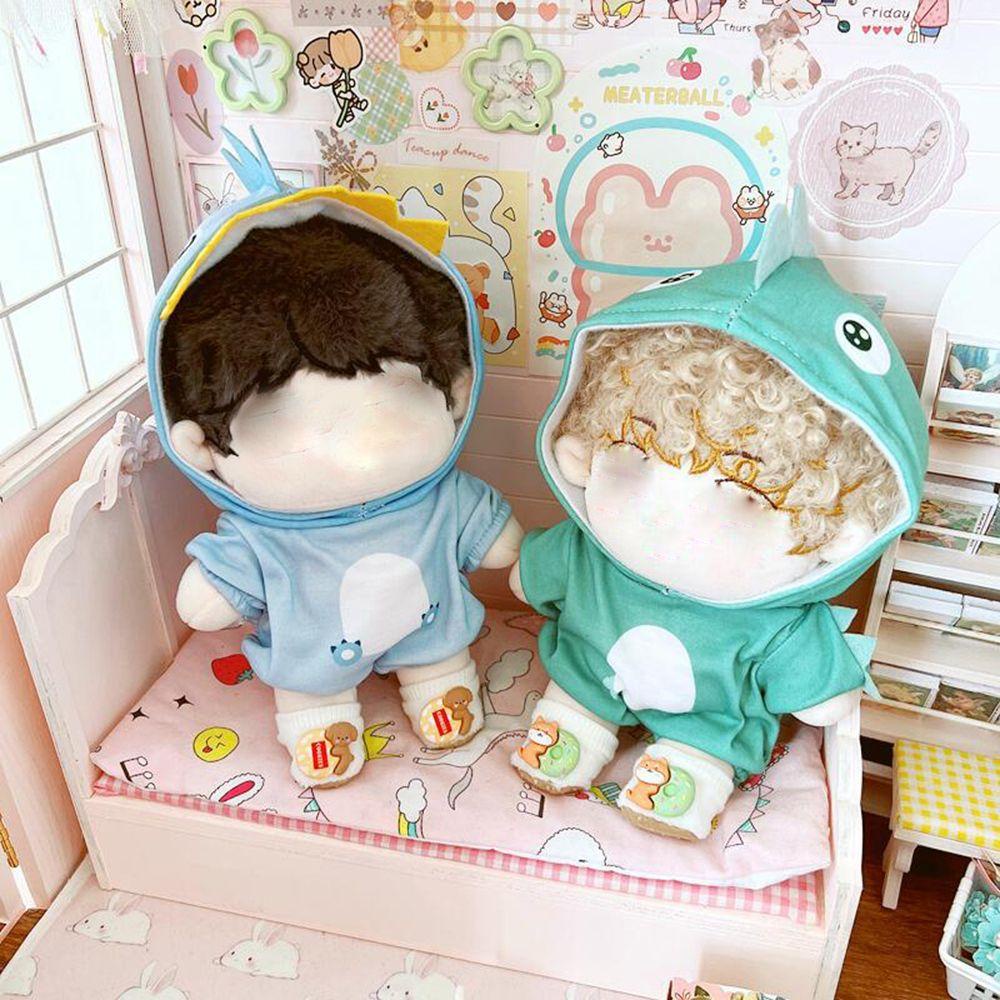 Bộ Áo Liền Quần Bằng Cotton Hình Khủng Long / Gà Nhồi Bông Dành Cho Búp Bê