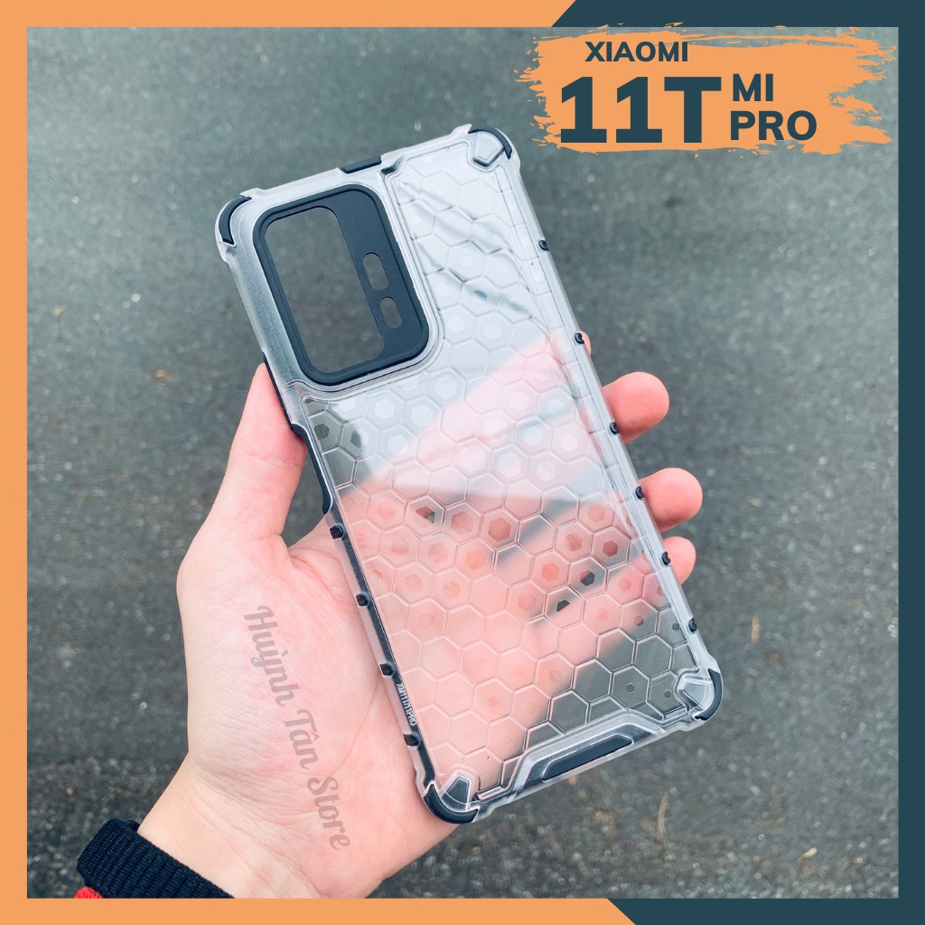 Ốp lưng xiaomi 11t mi 11t pro bee case vân tổ ong chống va đập chống ố vàng bảo vệ camera phụ kiện huỳnh tân store