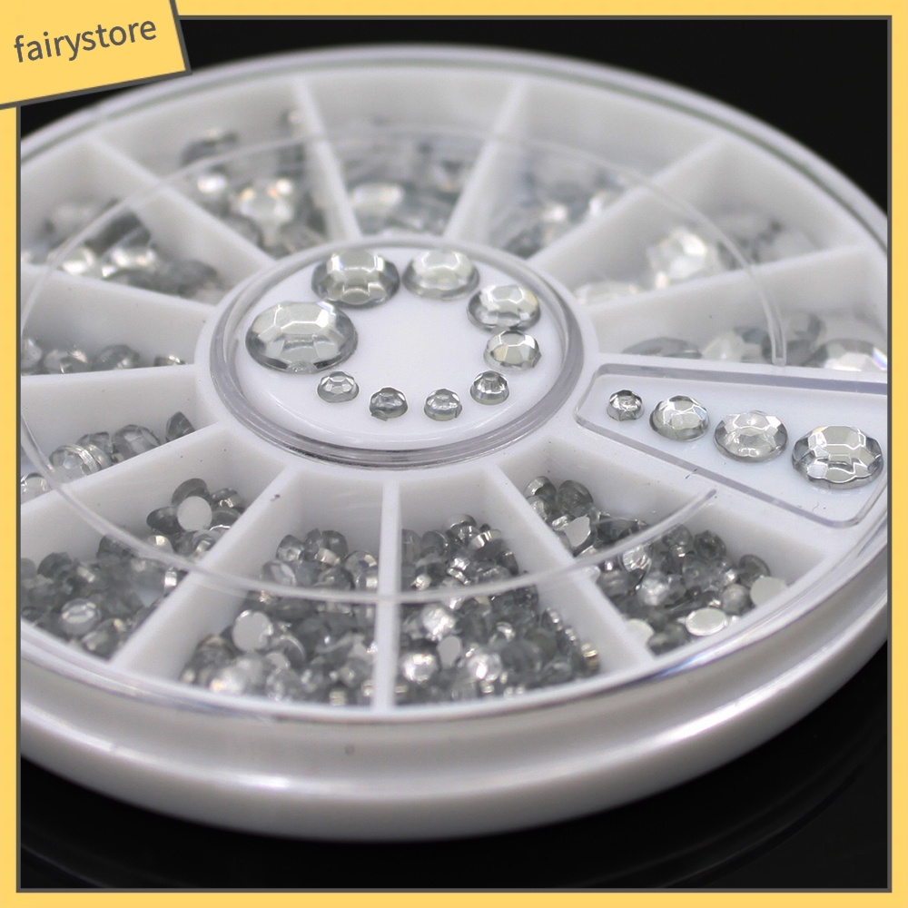 [Hàng mới về] Hộp 300 đá giả đính móng trang trí nghệ thuật 3D xinh xắn