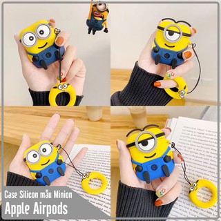 Vỏ silicon cho tai nghe Airpods hình MINION nhựa dẻo